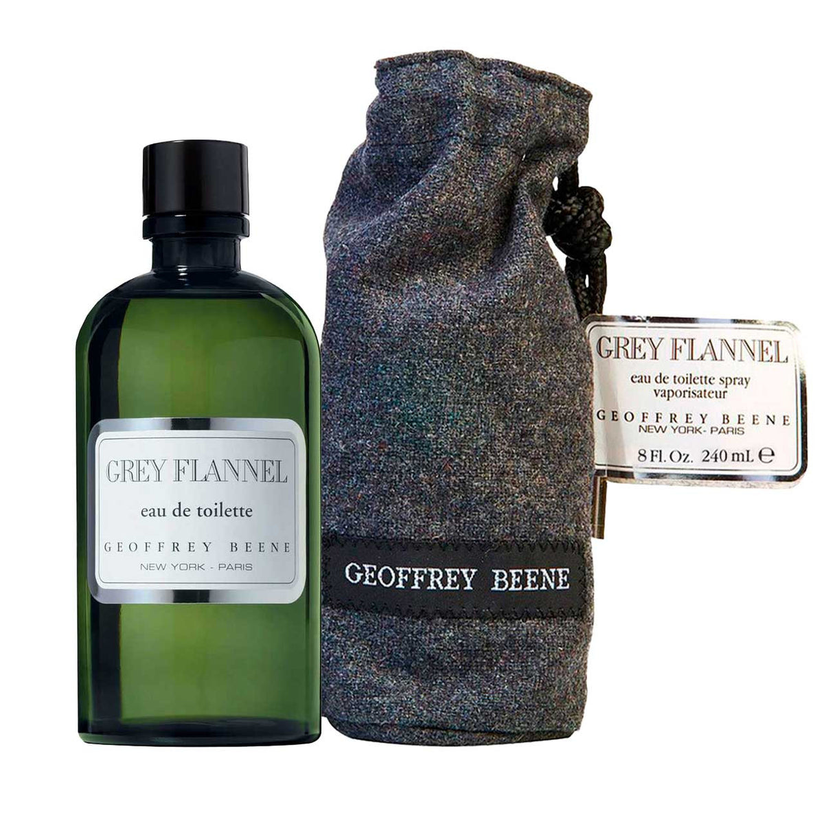 Franela Gris Agua de Tocador 120ml Caballero
